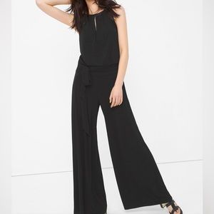 Black Jumpsuit Keyhole Neck